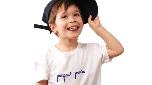 KIDS 'PERFECT PUNIM' T.SHIRT - BLUE