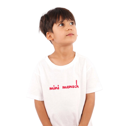 KIDS 'MINI MENSCH' T.SHIRT - RED