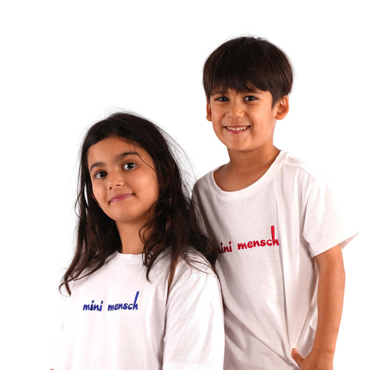 KIDS 'MINI MENSCH' T.SHIRT - BLUE