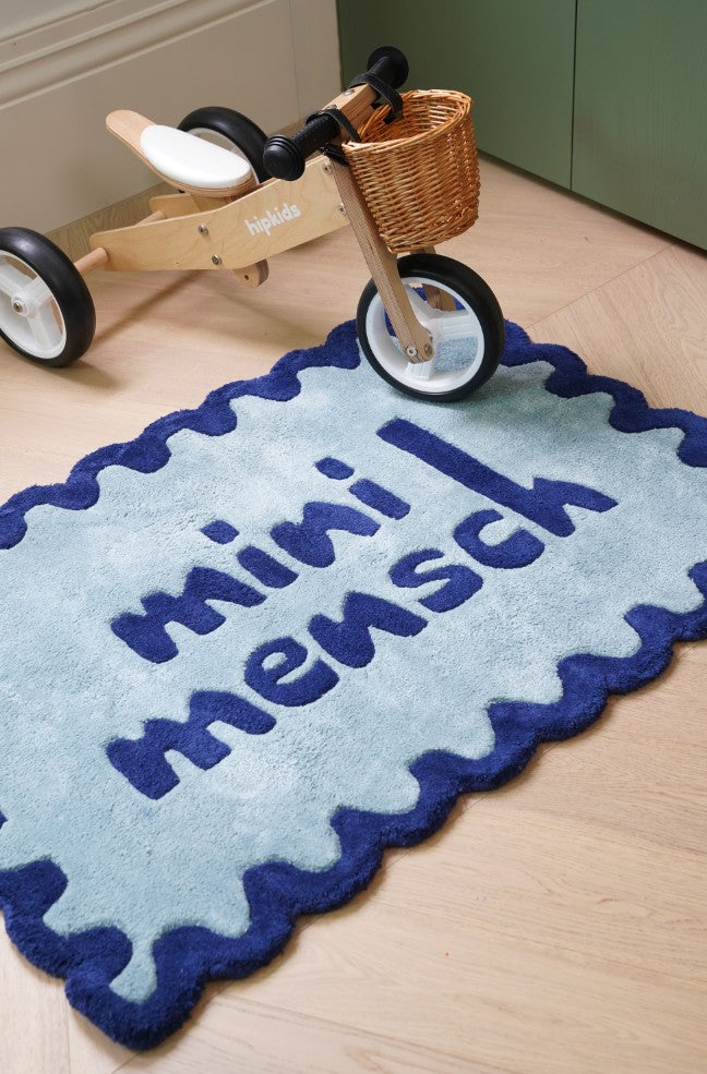 MINI MENSCH RUG - BLUE/LIGHTBLUE