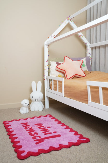MINI MENSCH RUG - RED/PINK
